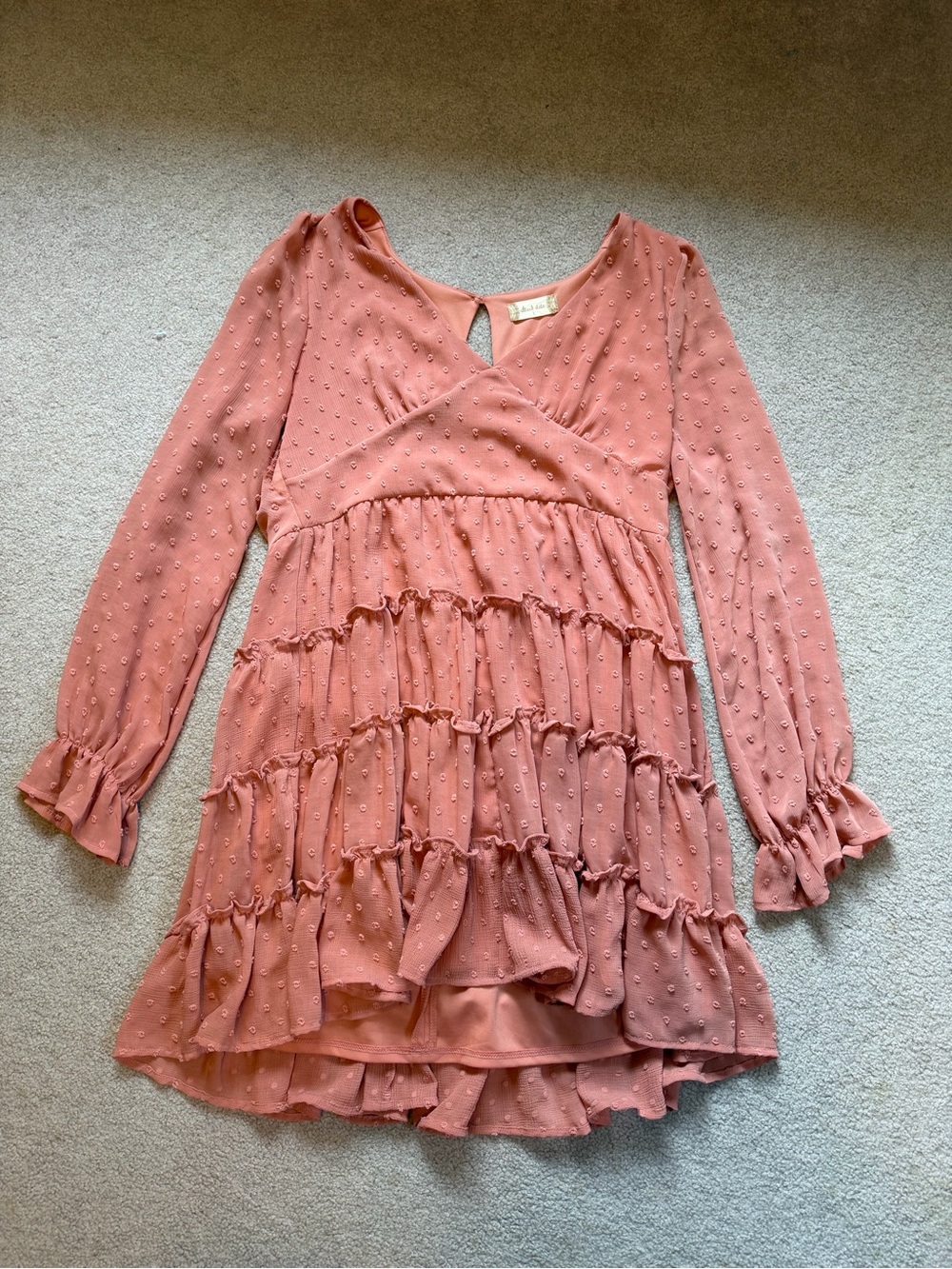 Altar’d State Tiered Long Sleeve Dress